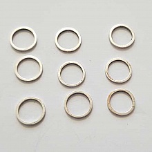 Anneau Fermé Connecteur 10 mm Argent N°01