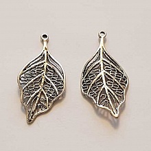 Breloque Fleur Métal N°144 Argent