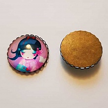 Pendentif Cabochon 30 mm Fantaisie N°12-05