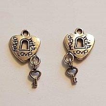 Breloque cadenas serrure N°09 Argent