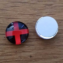 cabochon rond en verre 10mm divers 023