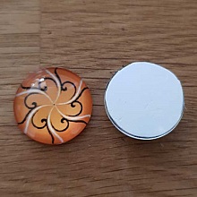 cabochon rond en verre 20mm divers 032