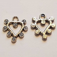Breloques Cœur N°57 Argent