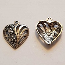 Breloques Cœur N°58 Argent