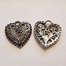 Breloques Cœur N°63 Argent