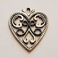 Breloques Cœur N°67 Argent