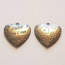 Breloques Cœur N°69 Argent