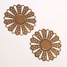 Breloque Fleur Métal N°170 Bronze