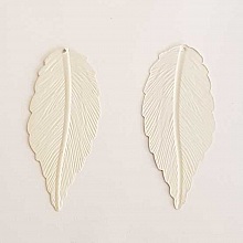 Breloque Fleur Métal N°175 Blanc