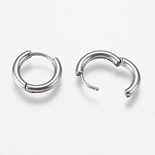 Support Boucle d'oreille Créole Huggie Acier Inoxydable 15 mm
