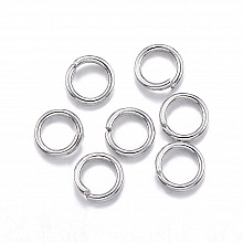 10 Anneaux de jonction ouvert 03 mm Inoxydable argent 03