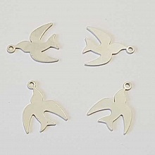 Breloque Oiseaux N°04 Blanc
