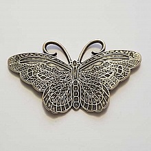 Breloque papillon N°26 Argent 62 x 35 mm