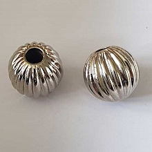 Perle Ronde 25/23 mm N°01 Argent