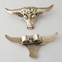Breloque Bolo Cow-boy Western N°02 Argent Zamak