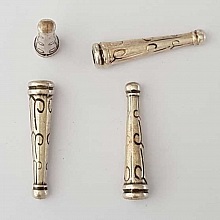 Breloque Embout de finition Bolo Cow-boy Western N°03 Argent Zamak