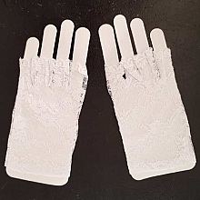 Mitaine Dentelle Blanche Mariage N°01