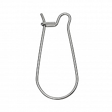 Support Boucle d'oreille Dormeuse Inoxydable 02 N°09