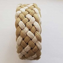 1.10 mètre cuir tressé n°21 30 mm