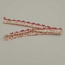 22 cm Ruban Biais Multi-Fleurs et Dentelle N°07