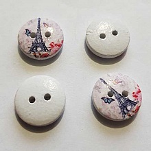 Bouton 15 mm rond fantaisie - 15-22