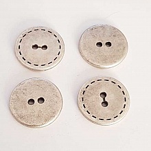 Bouton Argent N°23 de 23 mm Rond