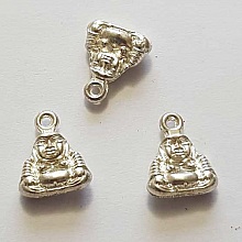 Breloque Bouddha N°05 12 mm Argent Clair