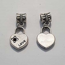 Breloque cadenas serrure N°14 Argent