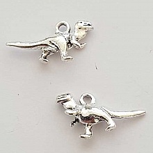 Breloque Dinosaure N°02 Argent Clair