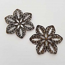 Breloque Divers N°026 Fleur Bronze