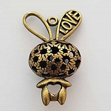 Breloque Lapin N°04 Bronze