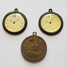 Breloque Mécanisme Horloge N°17 Bronze