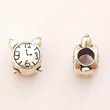 Breloque Mécanisme Horloge N°0406-03 Argent Perle