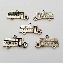 Breloque Voiture N°06 Argent x 5 pièces