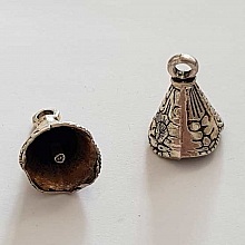 Embout à coller N°14 Argent 23 x 16 mm
