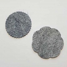 Jolie petite fleur en Feutrine 43 mm 50 mm N°05-6 x 2 pièces