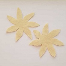 Jolie petite fleur en Feutrine 80 mm N°07-01 x 2 pièces