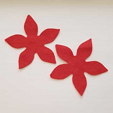 Jolie petite fleur en Feutrine 80 mm N°12-02 x 2 pièces