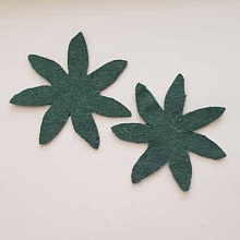 Jolie petite fleur en Feutrine 80 mm N°16-01 x 2 pièces