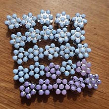 Lot de 25 Perles fleurs N°02
