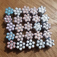 Lot de 25 Perles fleurs N°03