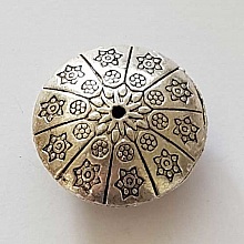 Perle divers en métal argenté 028 argent
