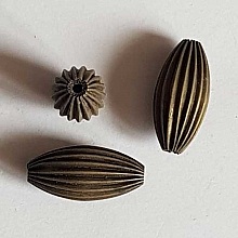 Perle Ovale 21 x 10 mm Etain