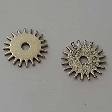 Perle rondelle plate anneau intercalaire en métal argenté 036 Argent