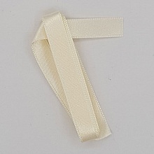 Ruban satin Crème double face de 10 mm x 0.50 cm