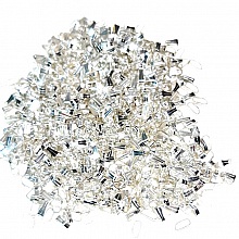 Lot de 100 petites bélières métal couleur argent