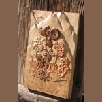 fleurs de montagne sculpt&eacute;es a la main en Savoie 