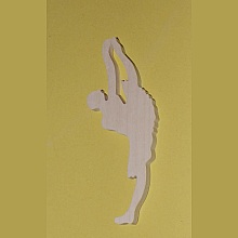 Figurine danseuse 3mm bois massif fait main embellissement scrapbooking danse