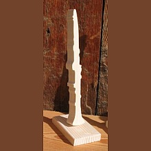 clarinette montée sur socle en bois, décoration intérieure, décoration mariage, fait main