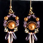 Kit boucles d'oreilles Dagos Pêche Cuivre